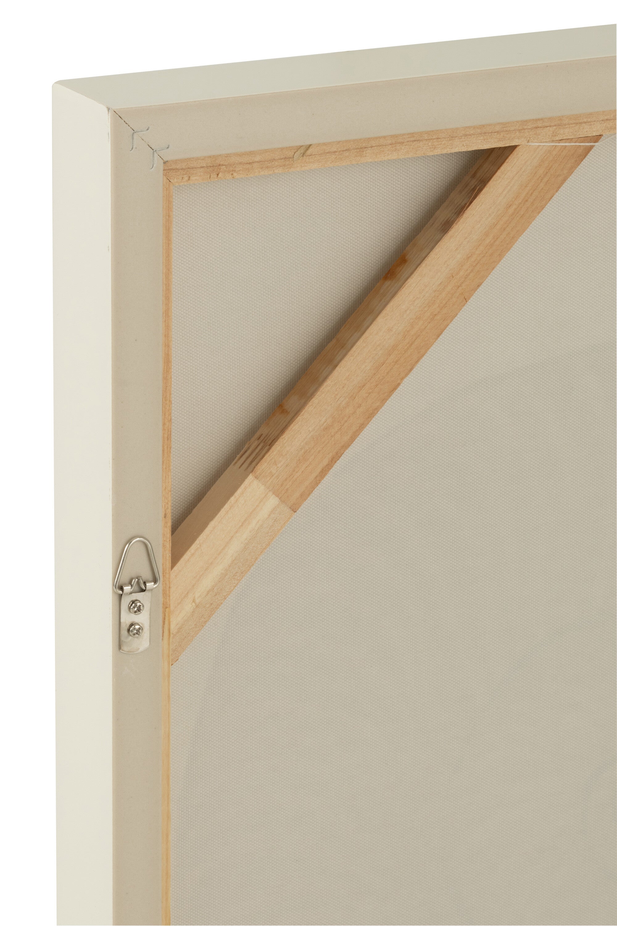 Malen Muschel Acrylfarbe/Leinwand Weiß - Malen - J-Line - livinglovely.de