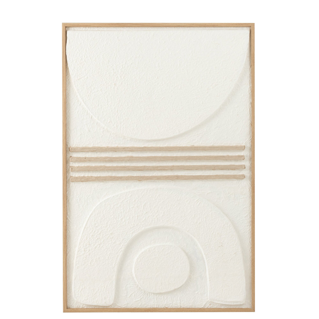 Gemälde Thibault Papier Weiß/Beige J-Line