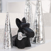 Schotse Terrier + Bot Polyresin Zwart - Beeld - J-Line - livinglovely.nl