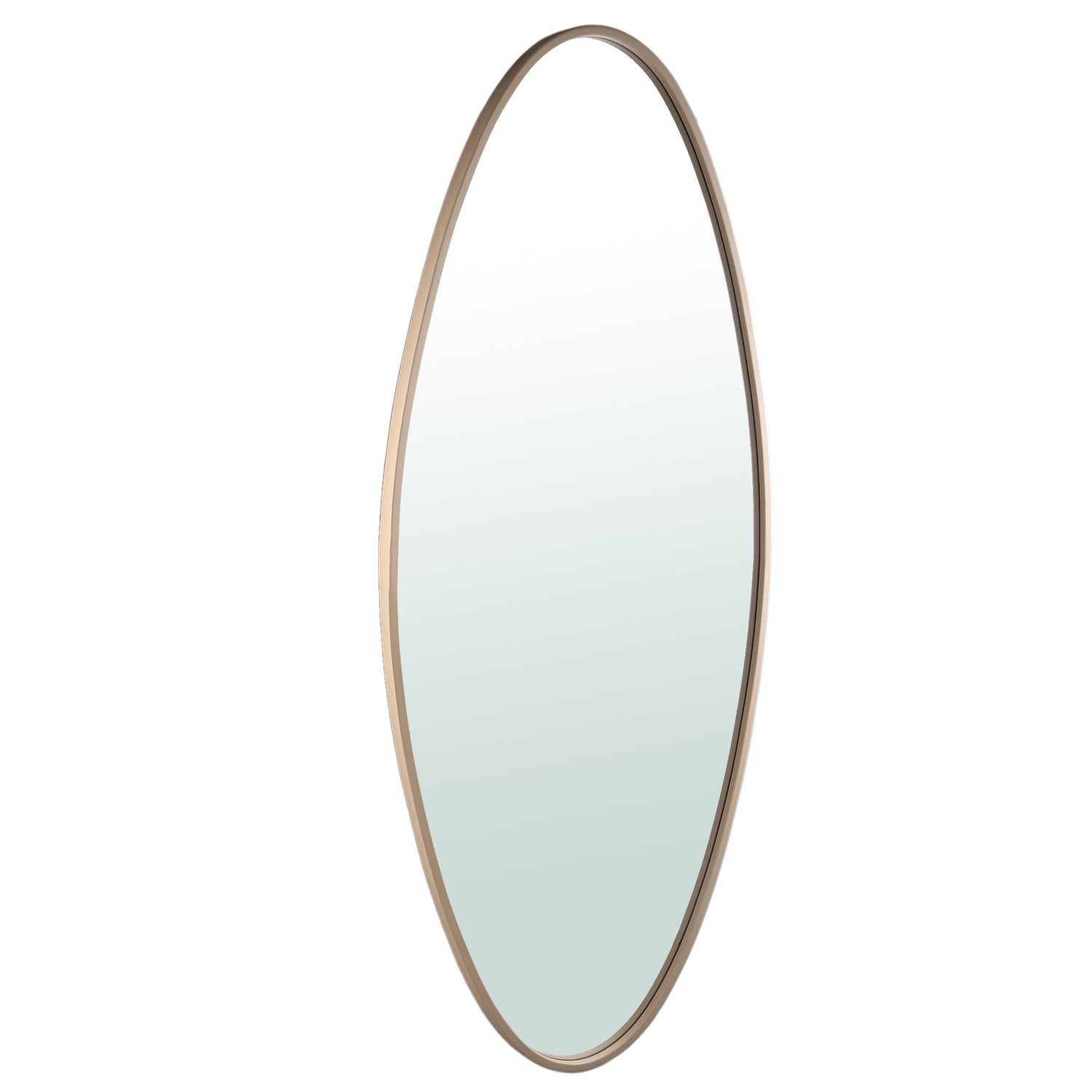 Serine Sand Steel Oval Mirror Large 78x3,5x180cm PTMD - Spiegel - PTMD - livinglovely.nl