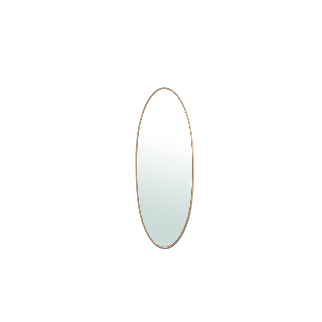 Serine Sand Steel Oval Mirror Small 50x3,5x140cm PTMD - Spiegel - PTMD - livinglovely.nl