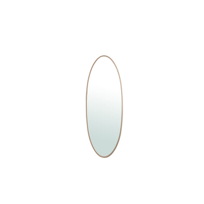 Serine Sand Steel Oval Mirror Small 50x3,5x140cm PTMD - Spiegel - PTMD - livinglovely.nl
