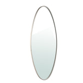 Serine White Steel Oval Mirror Large 78x3,5x180cm PTMD - Spiegel - PTMD - livinglovely.nl