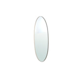 Serine White Steel Oval Mirror Small 50x3,5x140cm PTMD - Spiegel - PTMD - livinglovely.nl