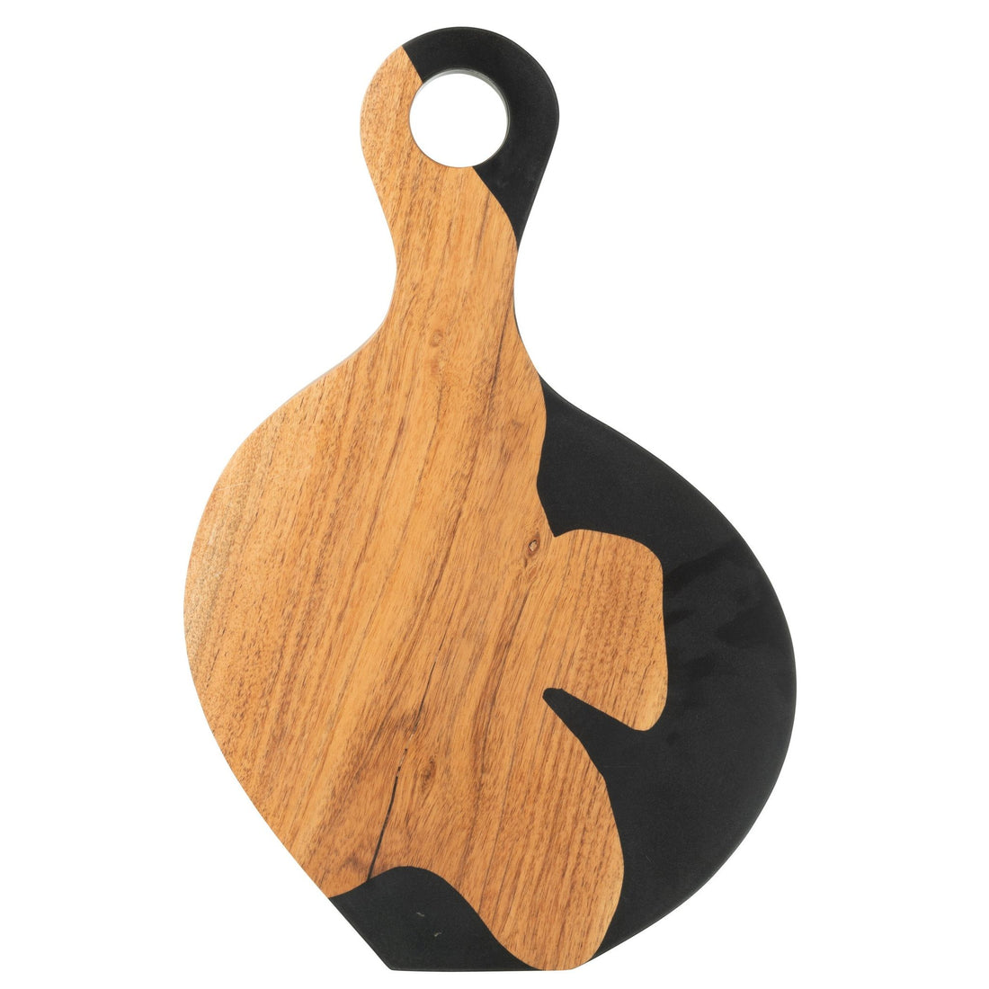 Serveerplank Modern Acacia Hout/Epoxyhars Naturel/Zwart J-Line