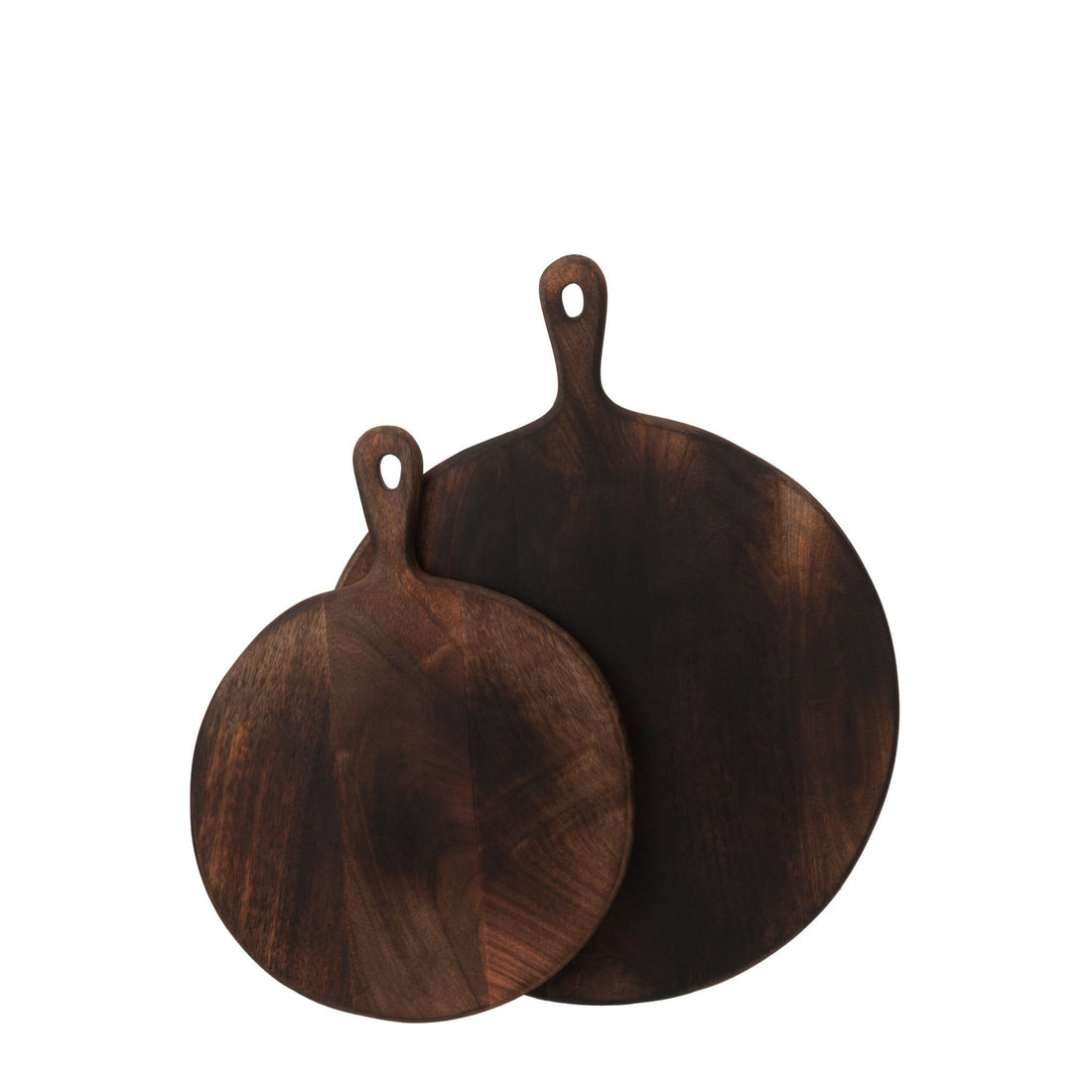 Serveerplank Rond Hout Donker Bruin Large J-Line
