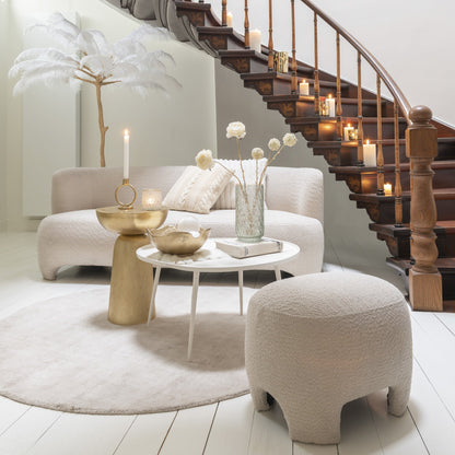 Set Of 2 Sidetables Vinta Aluminium White - - J-Line - livinglovely.nl