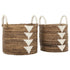 Set van 2 manden Lima rotan naturel wit MUST Living
