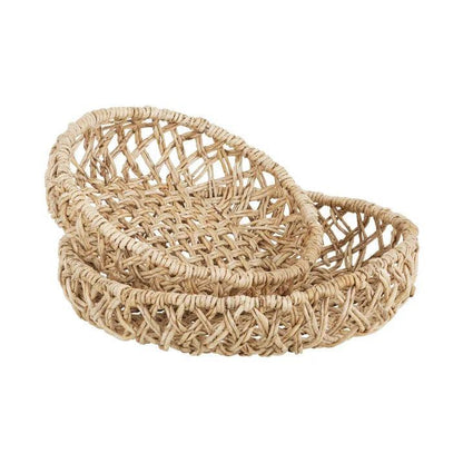 Set van 2 schalen Formentera naturel MUST Living