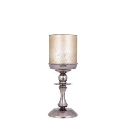 Set Van 3 Eliviana Windlichten Messing van PTMD, het kleine windlicht op witte achtergrond