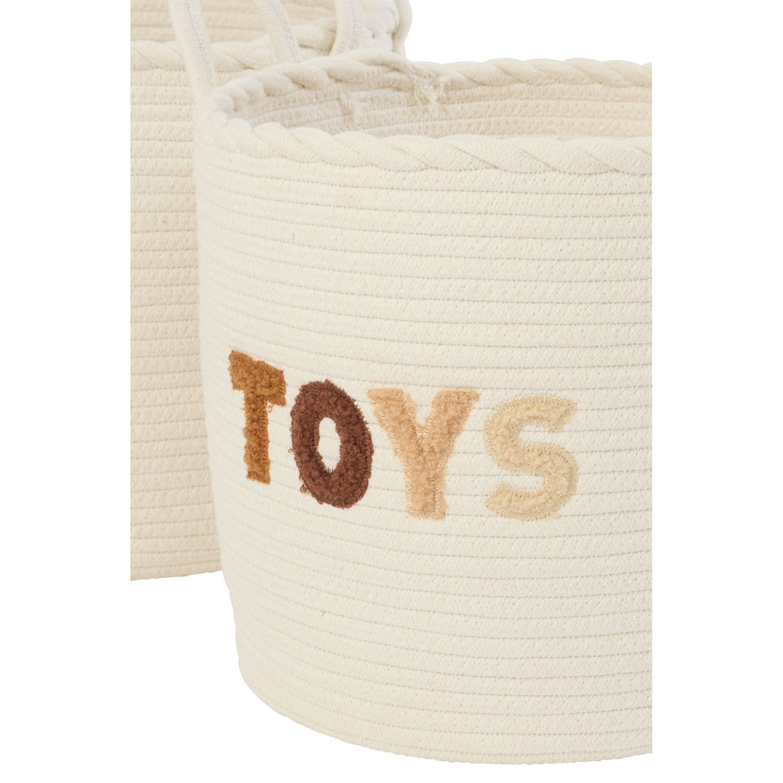 Set Van 3 Mand Kinderen Katoen Wit/Bruin J-Line