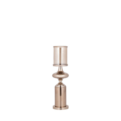 Set Van 3 Rodire Windlichten RVS Brons van PTMD, het kleinste windlicht van 41 centimeter