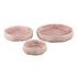 Set Van 3 Schalen Yadin Cement Roze van PTMD, de complete set met alle drie de schalen naast elkaar op witte achtergrond