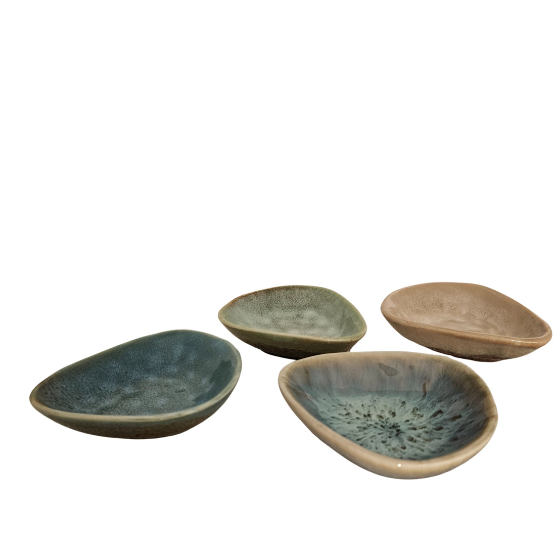 Set van 4 snack schoteltjes - Schaal - Living Lovely - livinglovely.nl