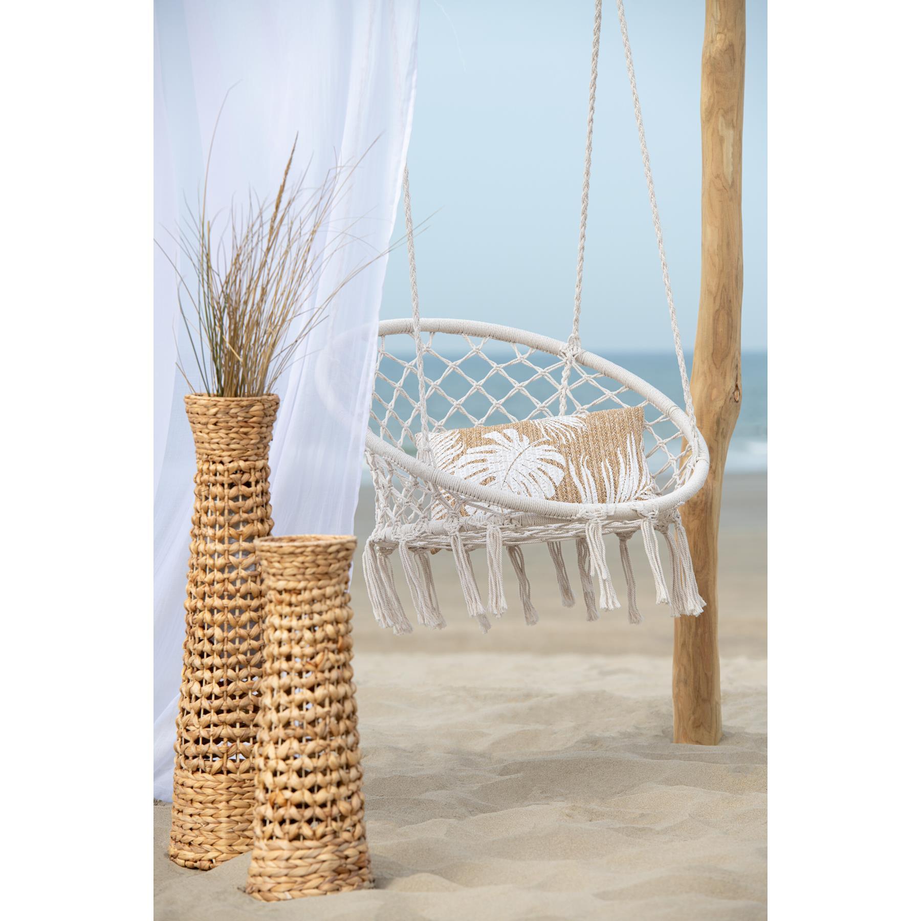 Set Van Drie Vazen Jan Waterhyacint Naturel - Vaas - J-Line - livinglovely.nl