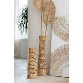 Set Van Drie Vazen Jan Waterhyacint Naturel - Vaas - J-Line - livinglovely.nl