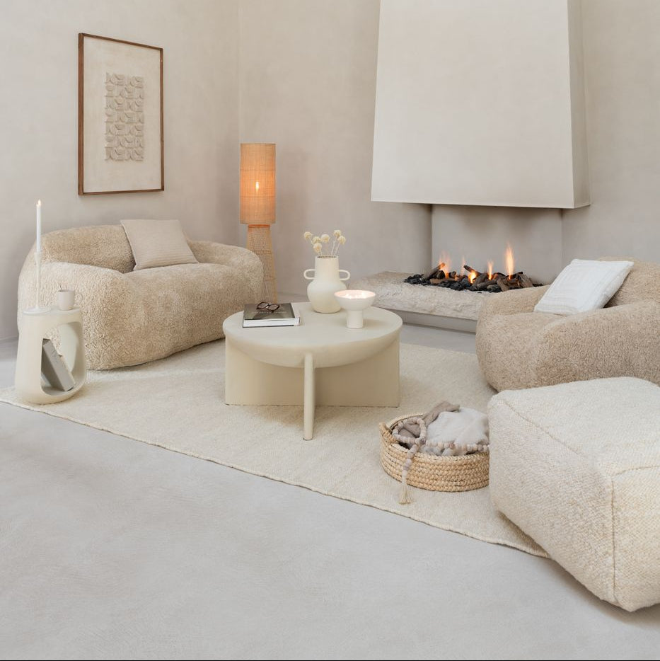 Shearl 1-zits Sofa Cream Large J-Line - Fauteuil - J-Line - livinglovely.nl