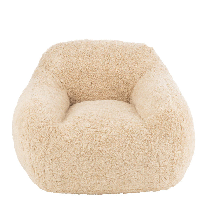 Shearl 1-zits Sofa Cream Small J-Line - Fauteuil - J-Line - livinglovely.nl