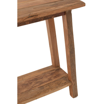 Sidetable Vierkant Gerecycled Hout Naturel J-Line