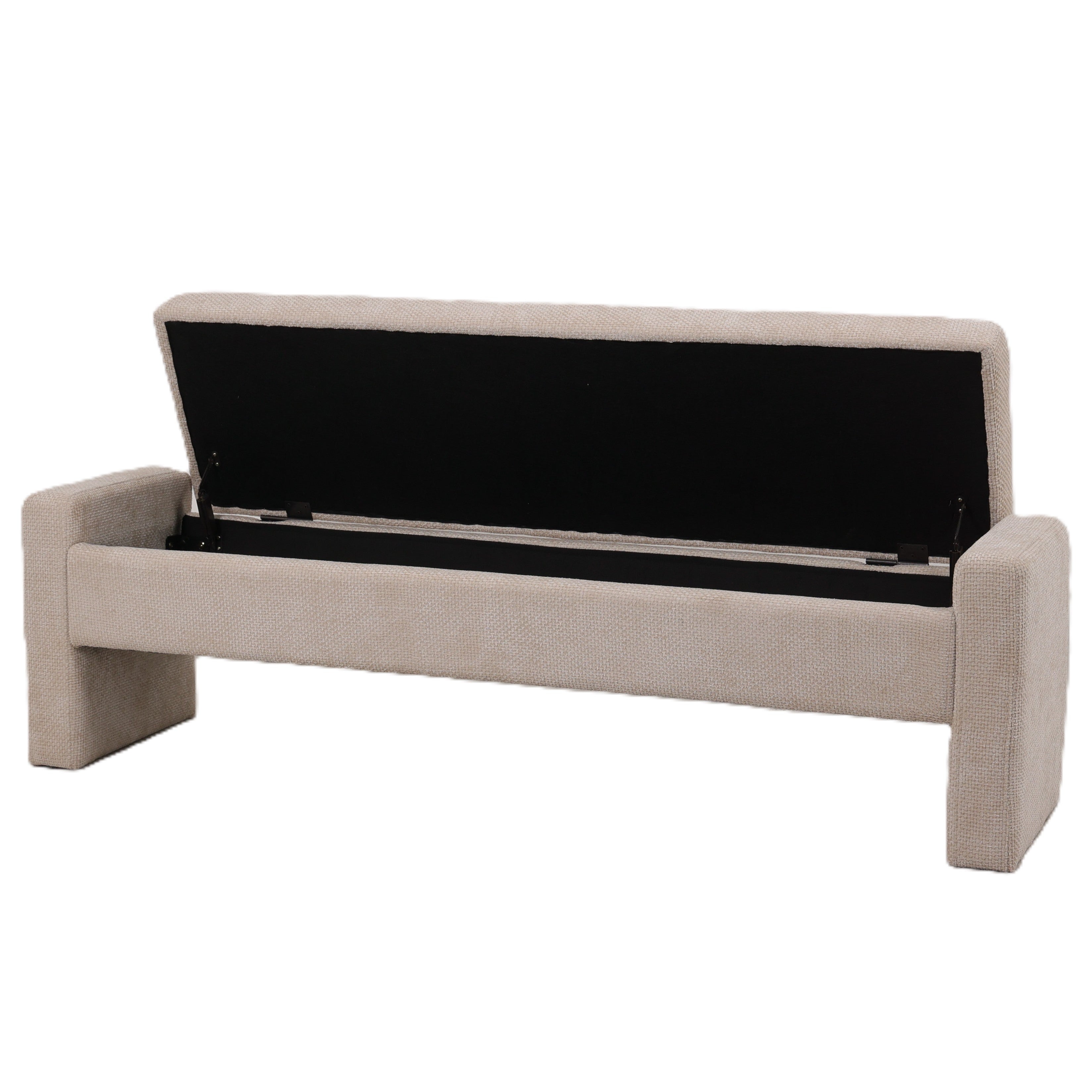 Sidney Bench Cream 160x41x45 cm PTMD - Bankje - PTMD - livinglovely.nl