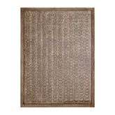 Sierre Bronze MDF Framed Wall Panel With Glass L van PTMD, bronskleurig ingelijst wandpaneel op witte achtergrond