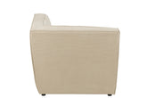 Sofa Corner Grid Poplar Wood/Foam Beige - - J-Line - livinglovely.nl