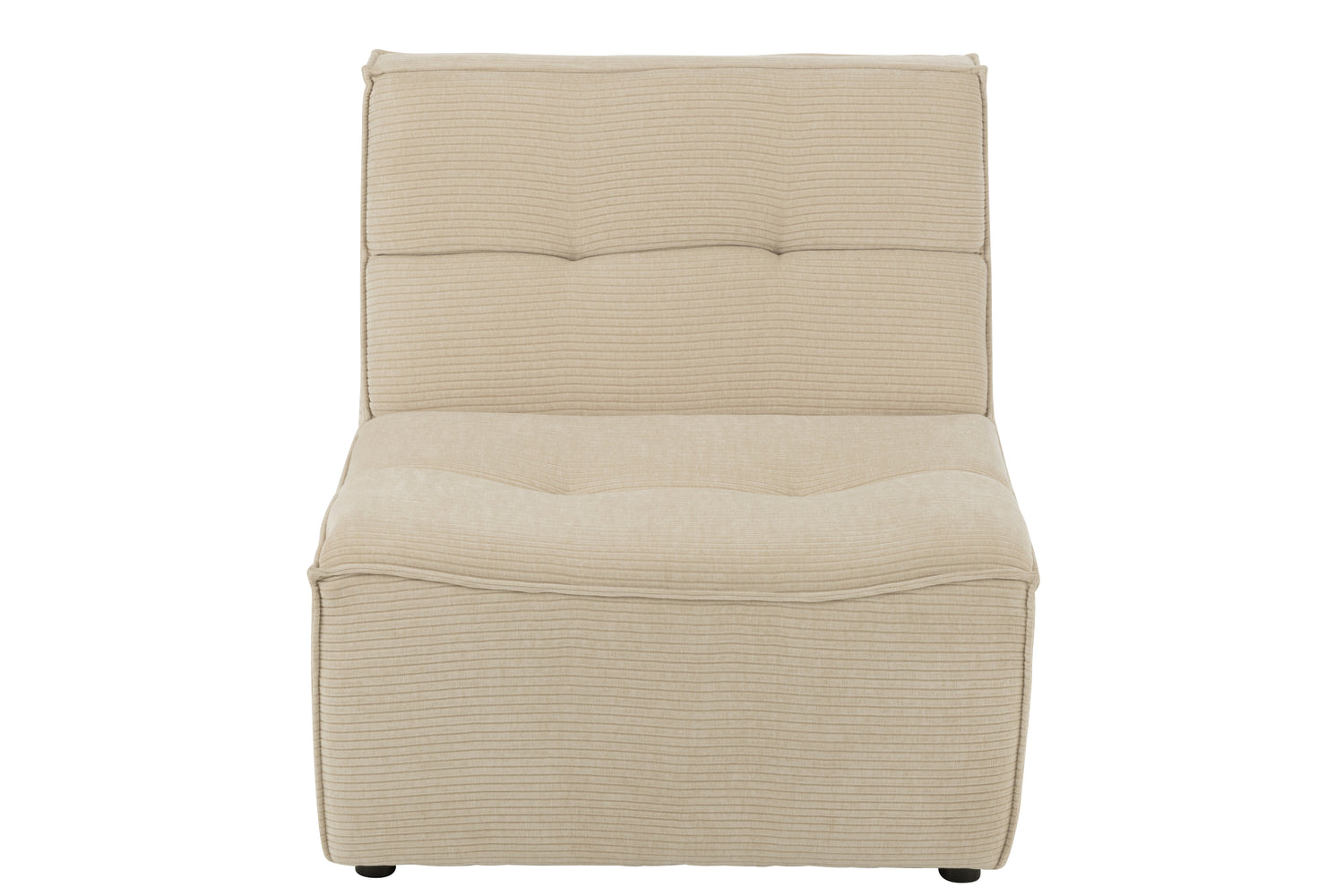 Sofa Grid Poplar Wood/Foam Beige - - J-Line - livinglovely.nl