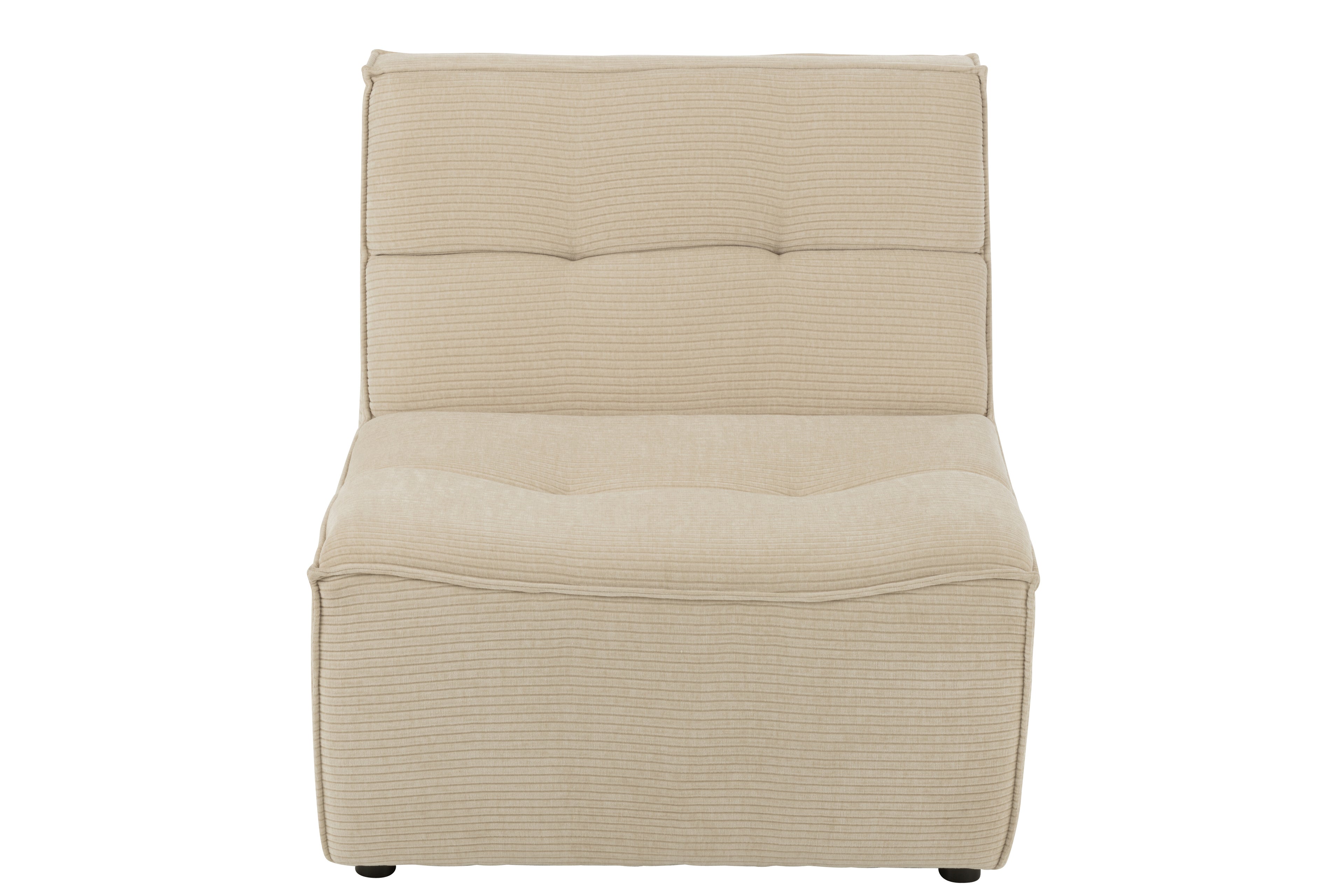 Sofa Grid Poplar Wood/Foam Beige - - J-Line - livinglovely.nl
