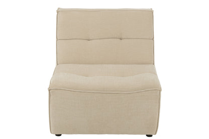 Sofa Grid Poplar Wood/Foam Beige - - J-Line - livinglovely.nl