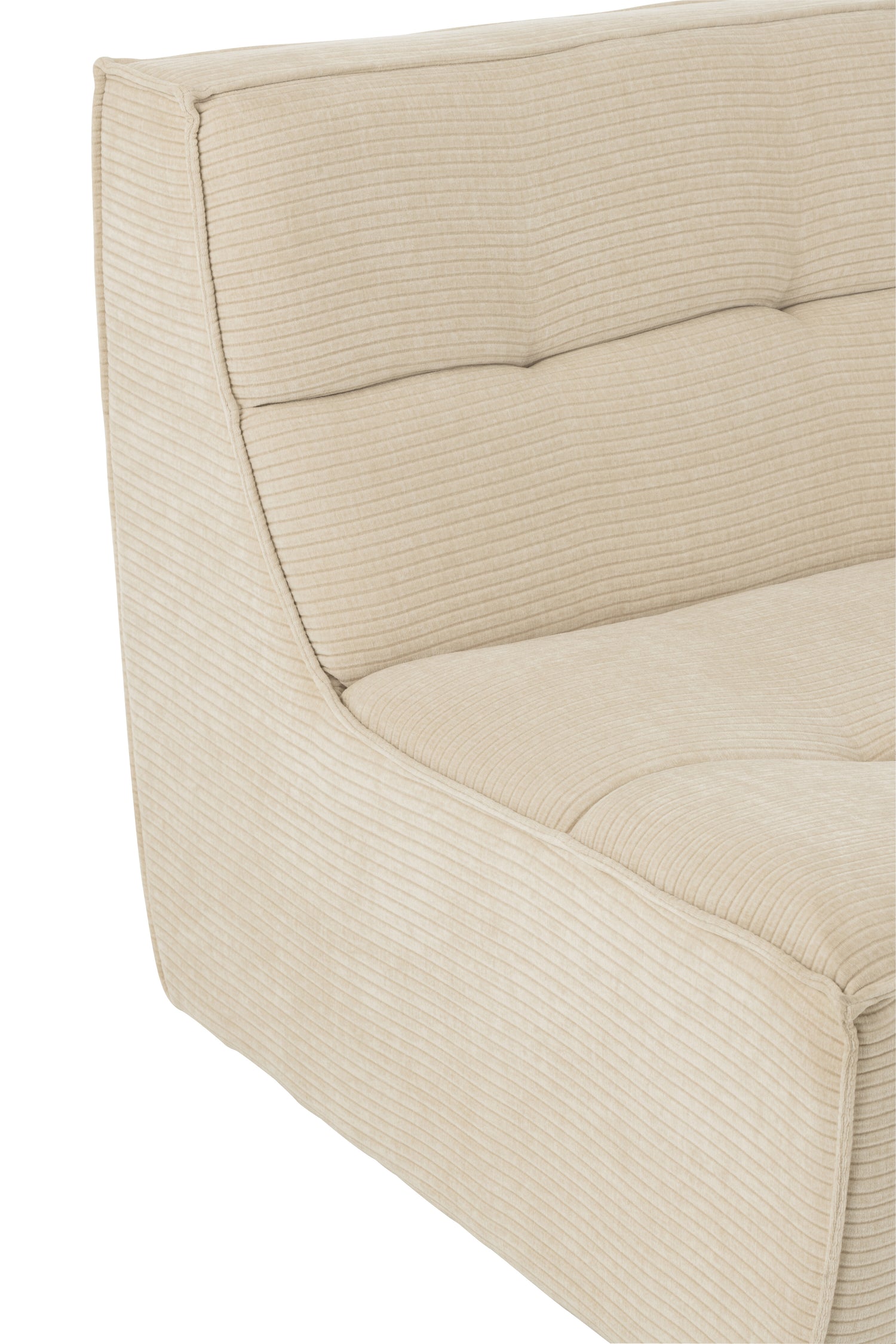 Sofa Grid Poplar Wood/Foam Beige - - J-Line - livinglovely.nl