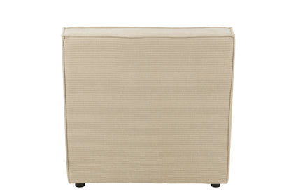 Sofa Grid Poplar Wood/Foam Beige - - J-Line - livinglovely.nl