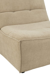 Sofa Grid Poplar Wood/Foam Dark Beige - - J-Line - livinglovely.nl