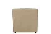 Sofa Grid Poplar Wood/Foam Dark Beige - - J-Line - livinglovely.nl