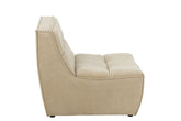 Sofa Grid Poplar Wood/Foam Dark Beige - - J-Line - livinglovely.nl