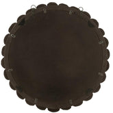 Spiegel Bollen Hout Zwart 80x80cm - Spiegel - J-Line - livinglovely.nl