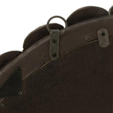 Spiegel Bollen Hout Zwart 80x80cm - Spiegel - J-Line - livinglovely.nl