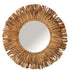 Spiegel Maurice Rond Waterhyacint Bruin Large 104x104cm - Spiegel - J-Line - livinglovely.nl