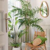 Spiegel Paille Rotan/Glas Natuur Medium - Spiegel - J-Line - livinglovely.nl