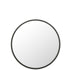 Spiegel Rond Zwart Matt Large Ø80 cm - Spiegel - J-Line - livinglovely.nl