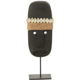 Standbeeld Olivier Steen Zwart - Ornament - J-Line - livinglovely.nl