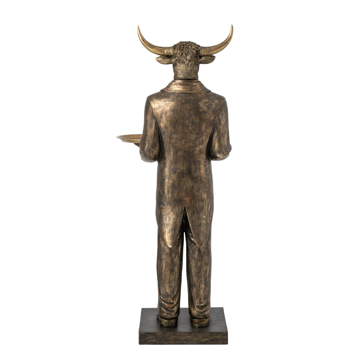 Stier Kelner Polyresin Donkerbruin H165cm J-Line