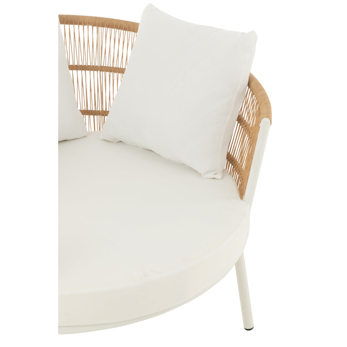 Stoel Joa Metaal/Rotan Wit J-Line