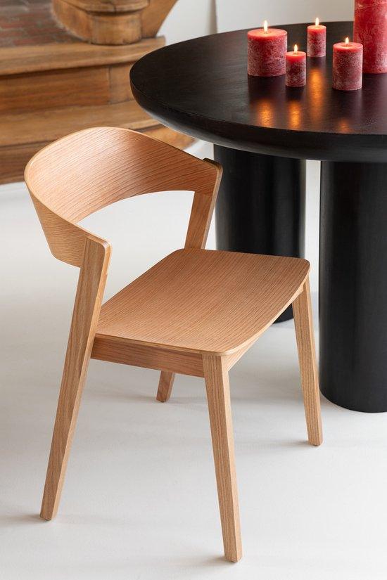 Stoel Laga Eikhout/Multiplex Naturel - Eetkamerstoel - J-Line - livinglovely.nl