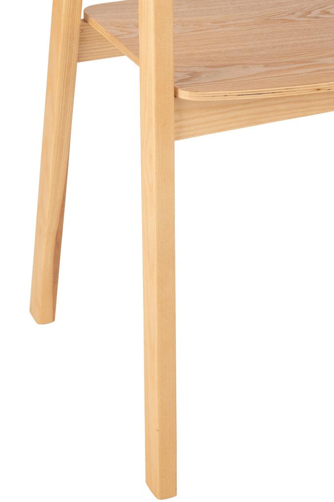 Stoel Naga Essenhout/Touw Naturel - Eetkamerstoel - J-Line - livinglovely.nl