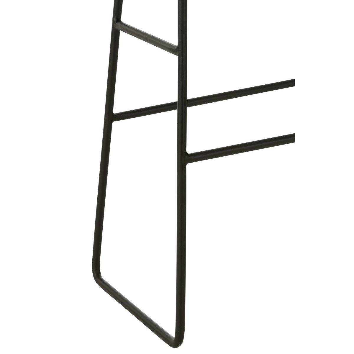 Stoel Rechthoekig Gerecycleerd Teak Naturel Large - Barkruk - J-Line - livinglovely.nl