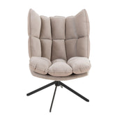Stoel Relax Kussen Op Frame Textiel/Metaal Extra Licht Grijs J-Line