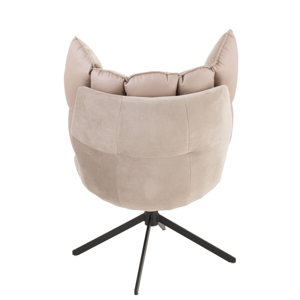 Stoel Relax Kussen Op Frame Textiel/Metaal Extra Licht Grijs J-Line