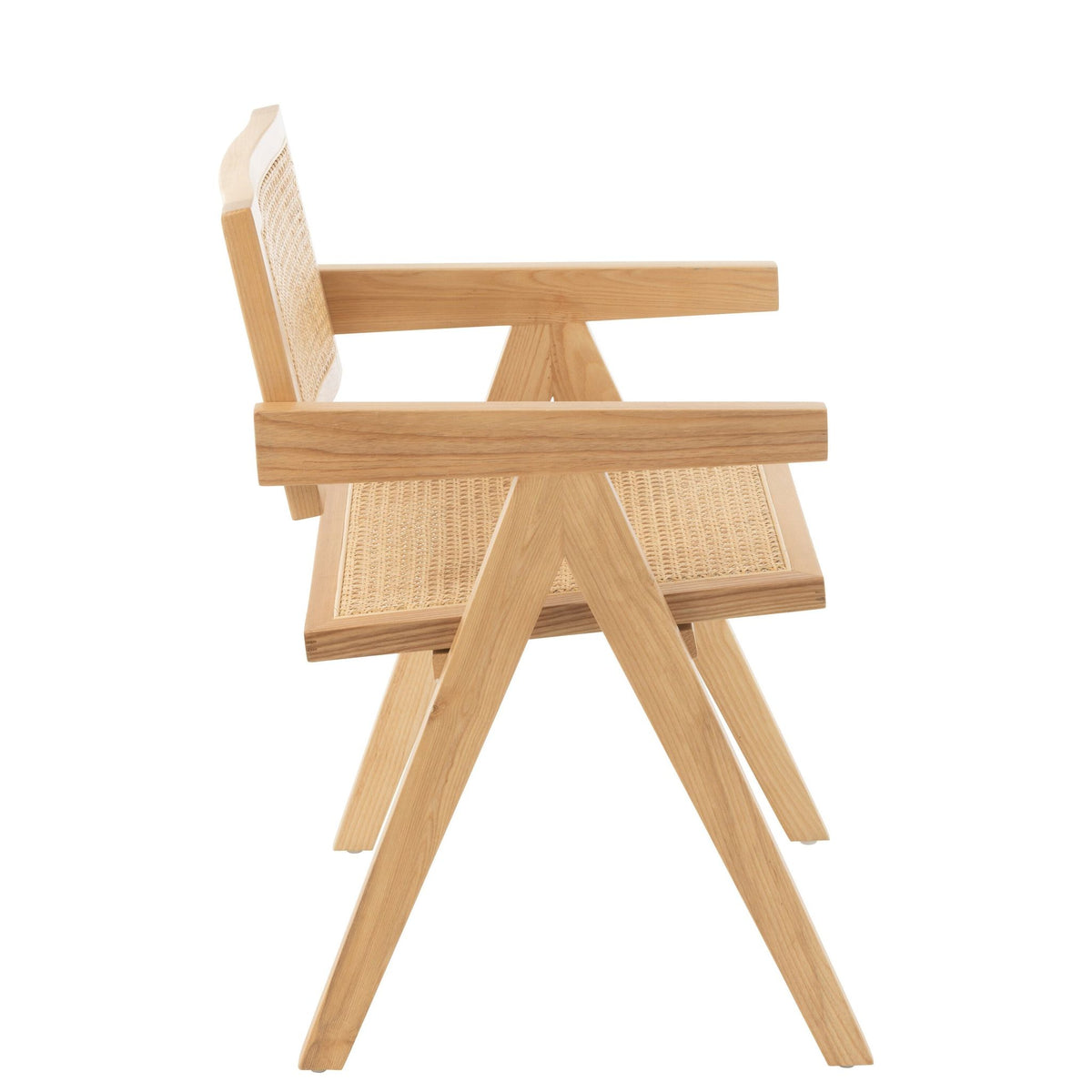 Stoel Rooster Essenhout/Rattan Naturel J-Line