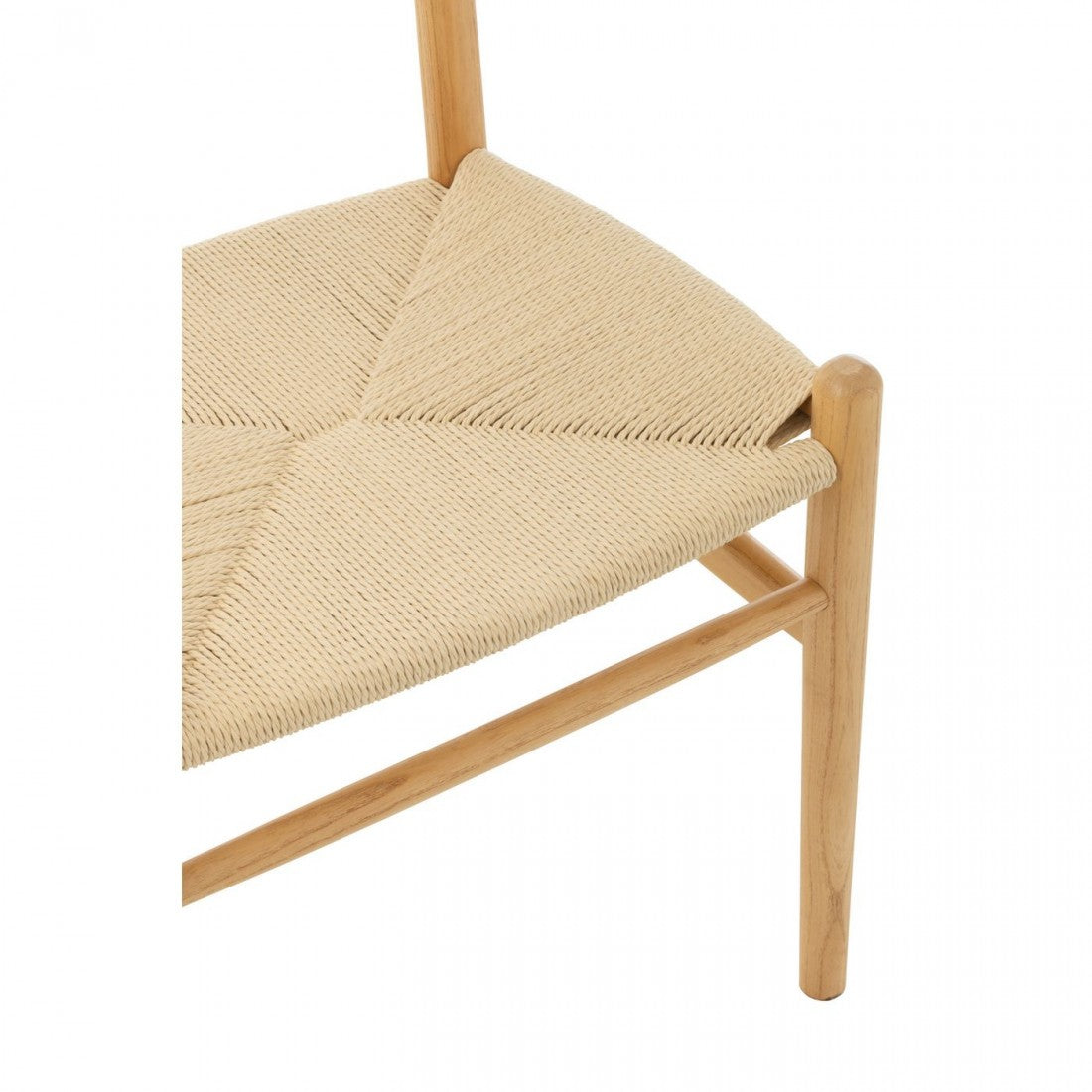 Stoel Toon Beukenhout/Touw Naturel - Eetkamerstoel - J-Line - livinglovely.nl