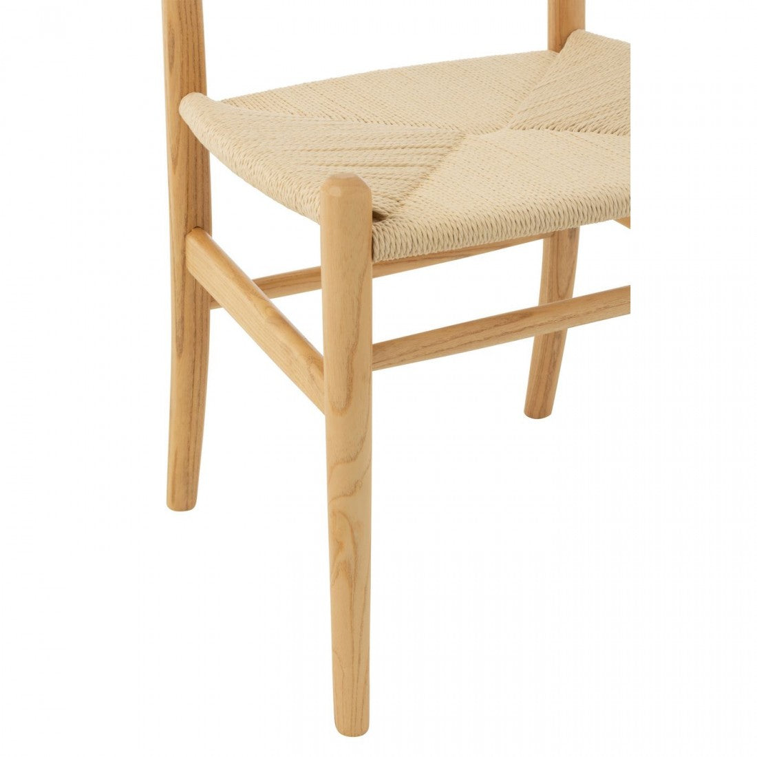 Stoel Toon Beukenhout/Touw Naturel - Eetkamerstoel - J-Line - livinglovely.nl